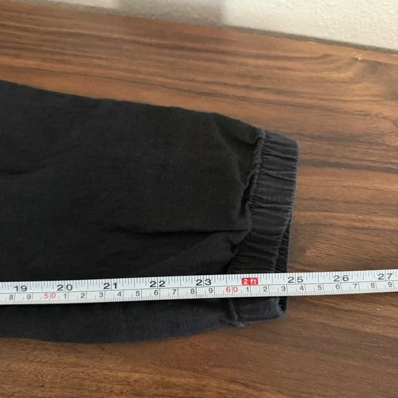 Athleta Black Cabo Linen Jogger Cargo Drawstring Pants Womens 6 Petite - Picture 5 of 5